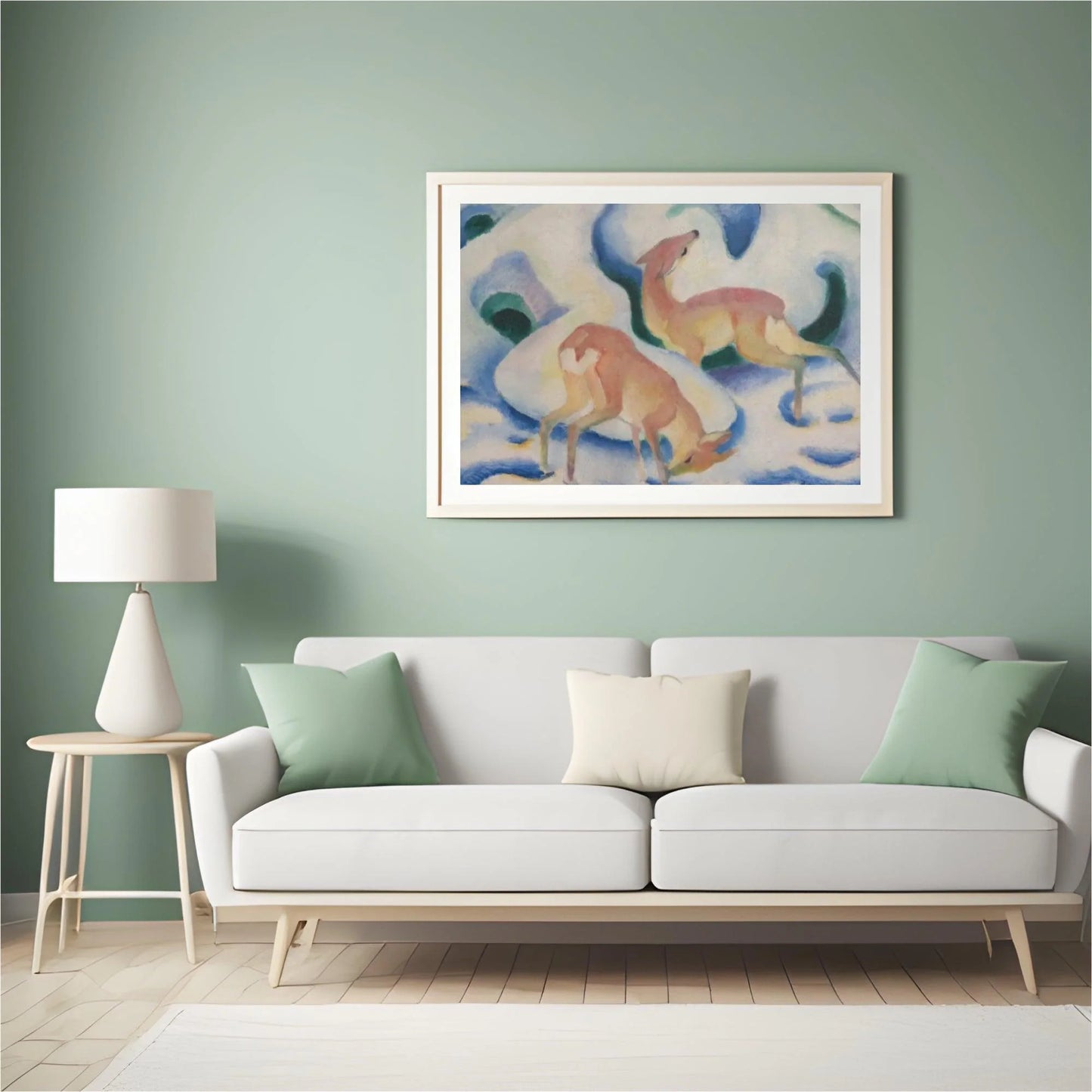 Diamond Painting - Jelenie w śniegu
