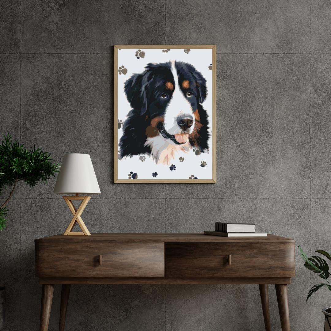 Diamond Painting - Pies z okrągłymi łapkami - SEOS®