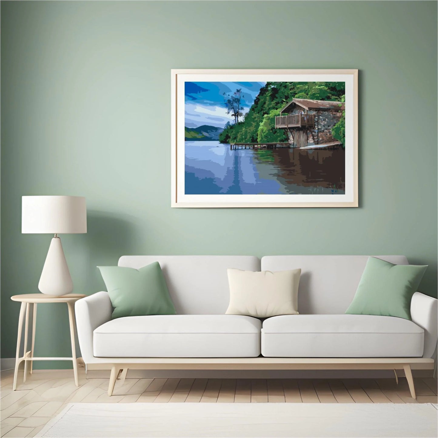 Diamond Painting - Domek nad jeziorem - SEOS Shop ®