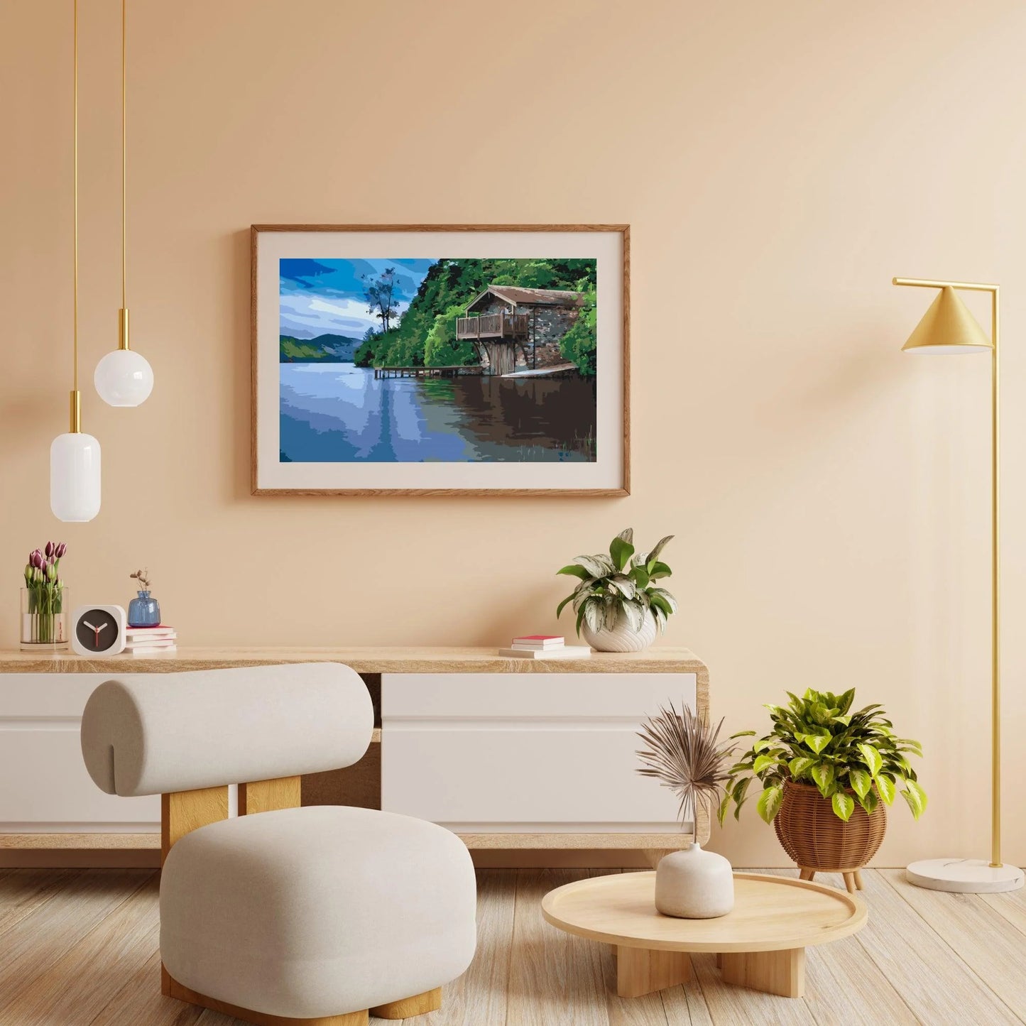 Diamond Painting - Domek nad jeziorem - SEOS Shop ®