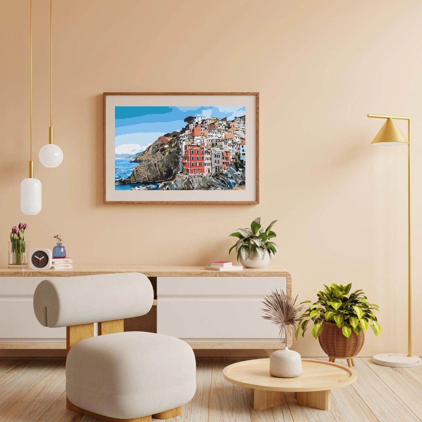 Diamond Painting - Domy nad brzegiem morza - SEOS Shop ®