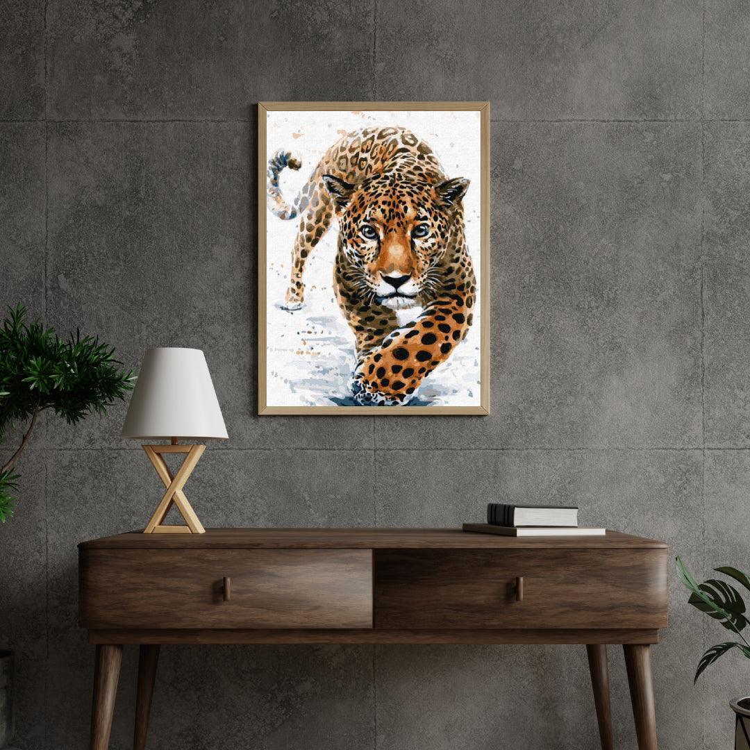 Diamond Painting - Jacht na lamparta - SEOS®