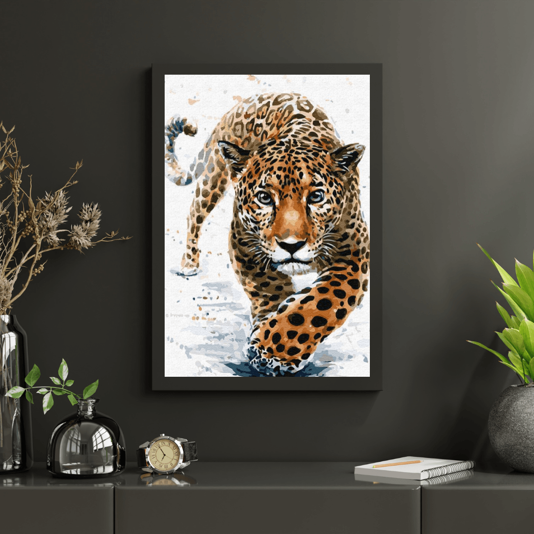 Diamond Painting - Jacht na lamparta - SEOS®