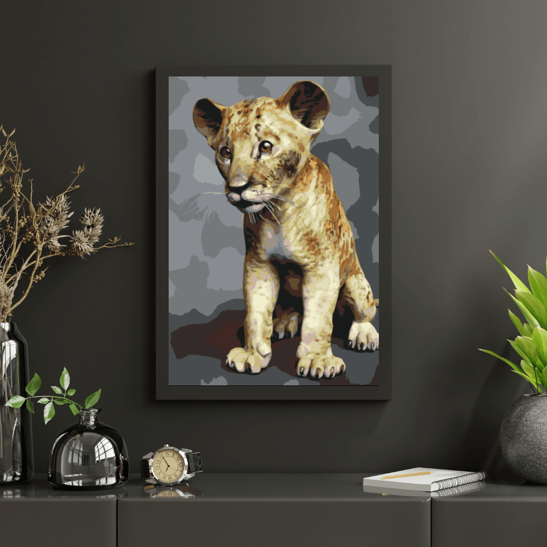 Diamond Painting - Mały Simba - SEOS®