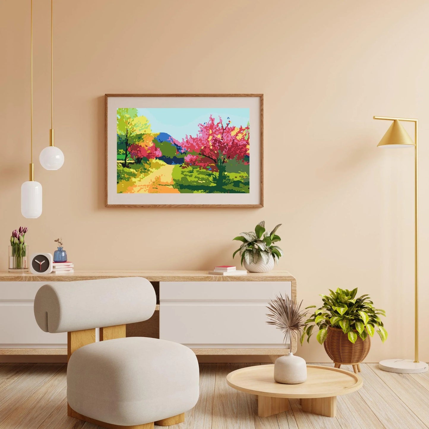 Diamond Painting - Kolorowy krajobraz - SEOS Shop ®