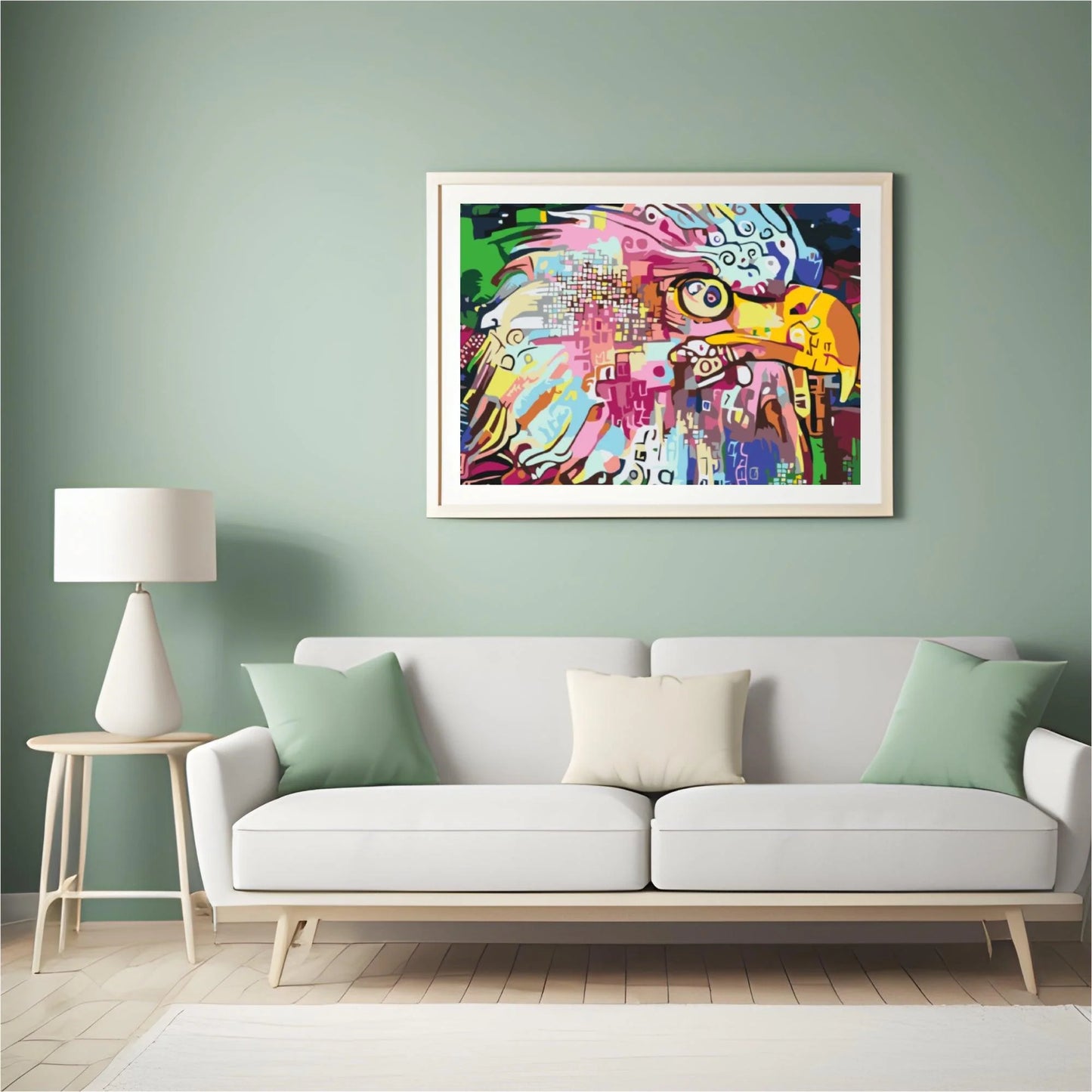 Diamond Painting - Kolorowy orzeł - SEOS®