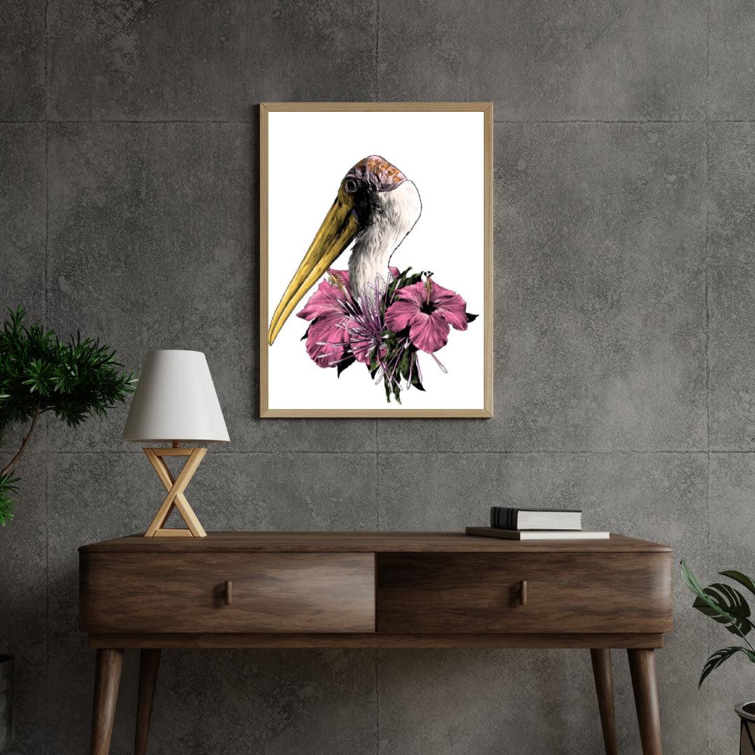 Diamond Painting - Głowa bociana - SEOS®