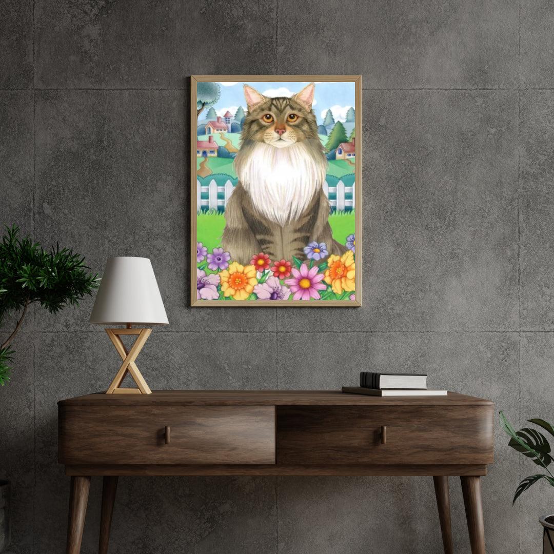Diamond Painting - Wiosenna Maine Coon