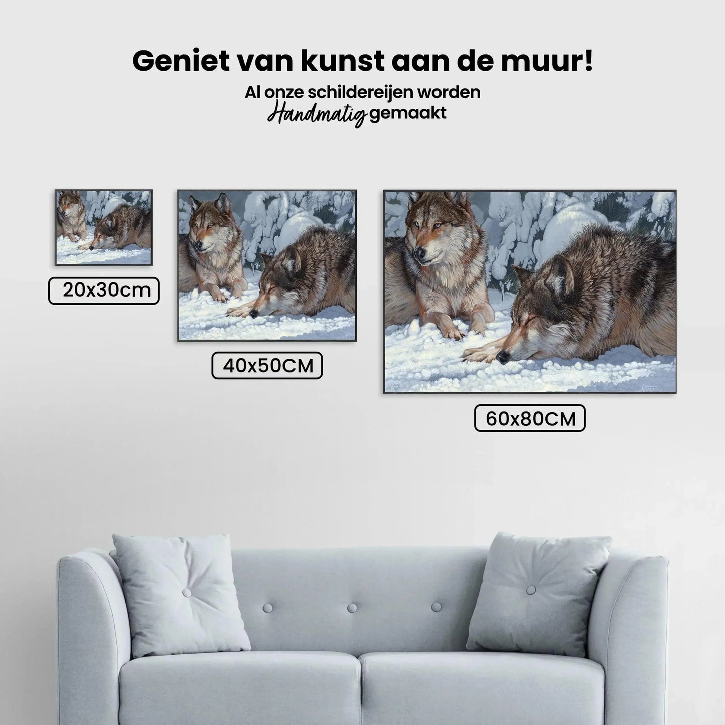 Diamond Painting - Spokojne Szarości: Faszynujący Wilk