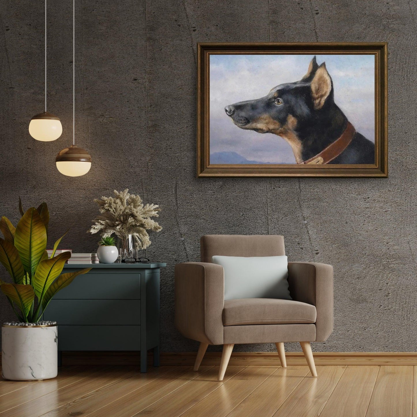 Diamond Painting - Portret Dobermana