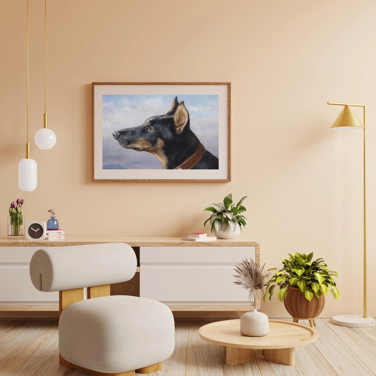 Diamond Painting - Portret Dobermana