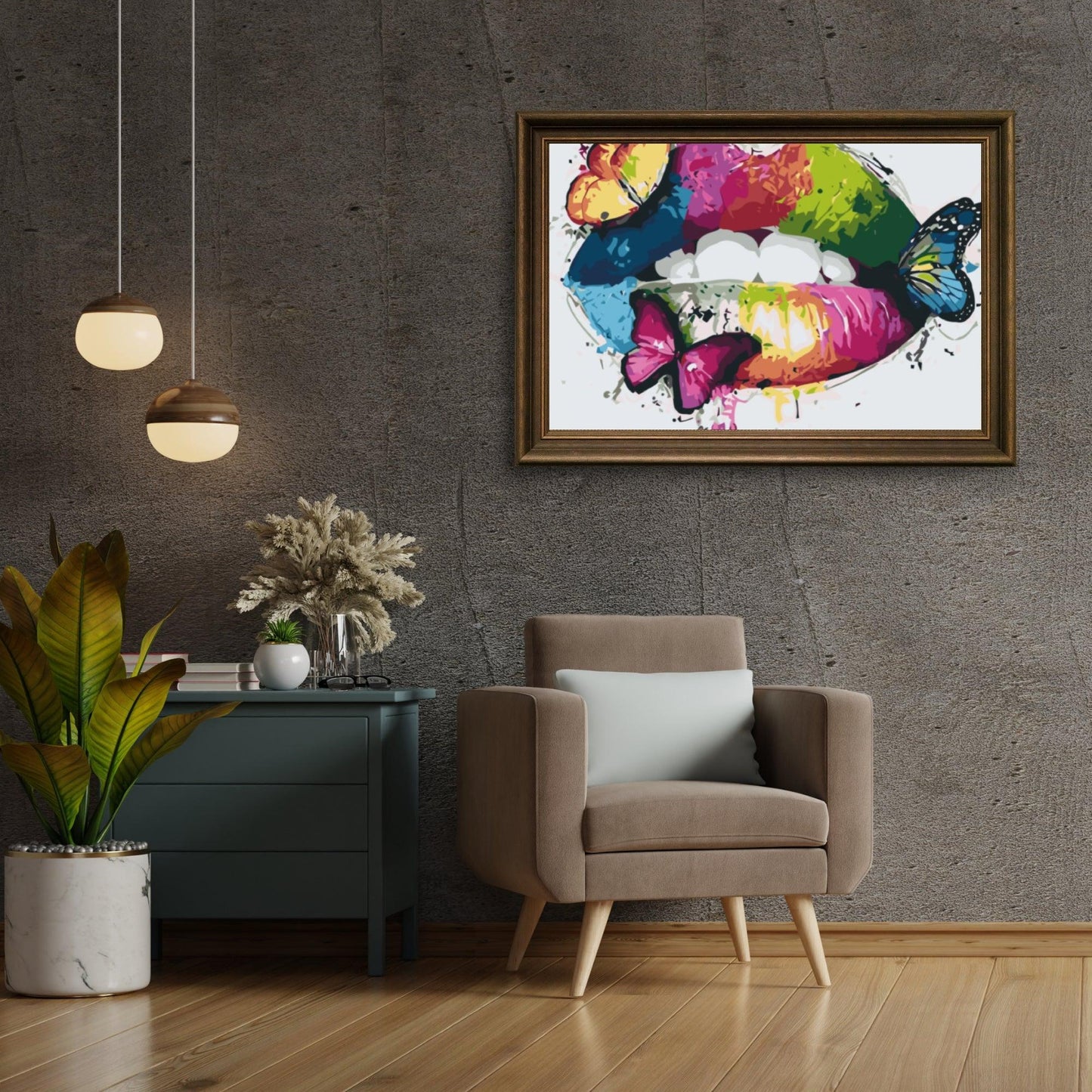 Diamond Painting - Tęczowe usta - SEOS Shop ®