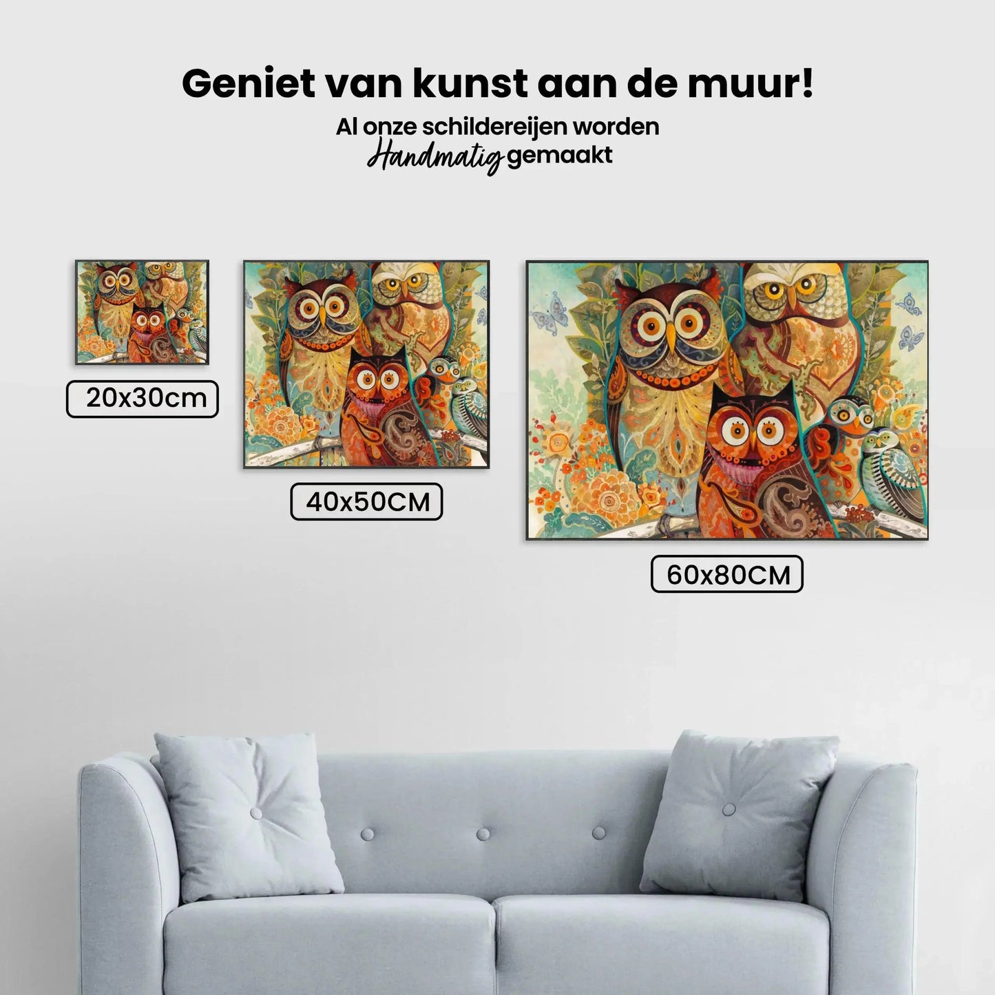 Diamond Painting - Obraz Sów