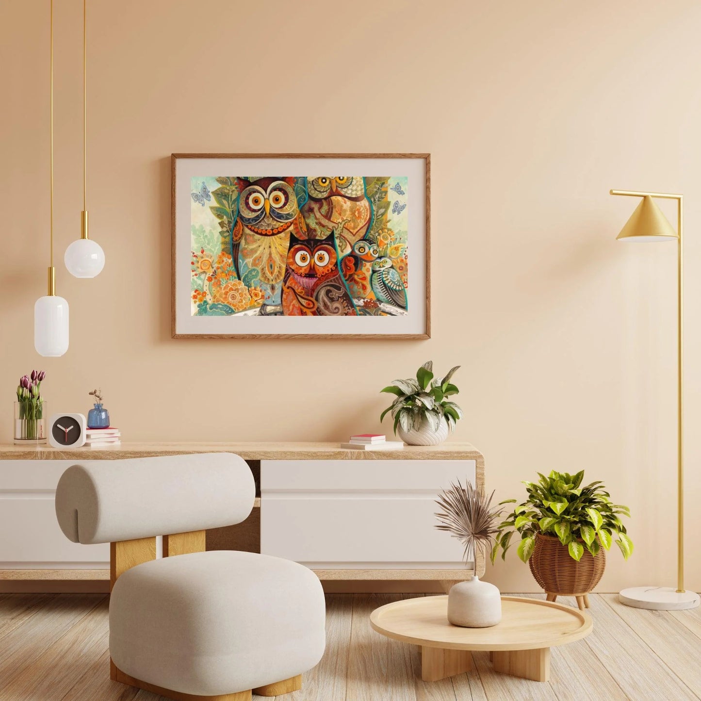 Diamond Painting - Obraz Sów