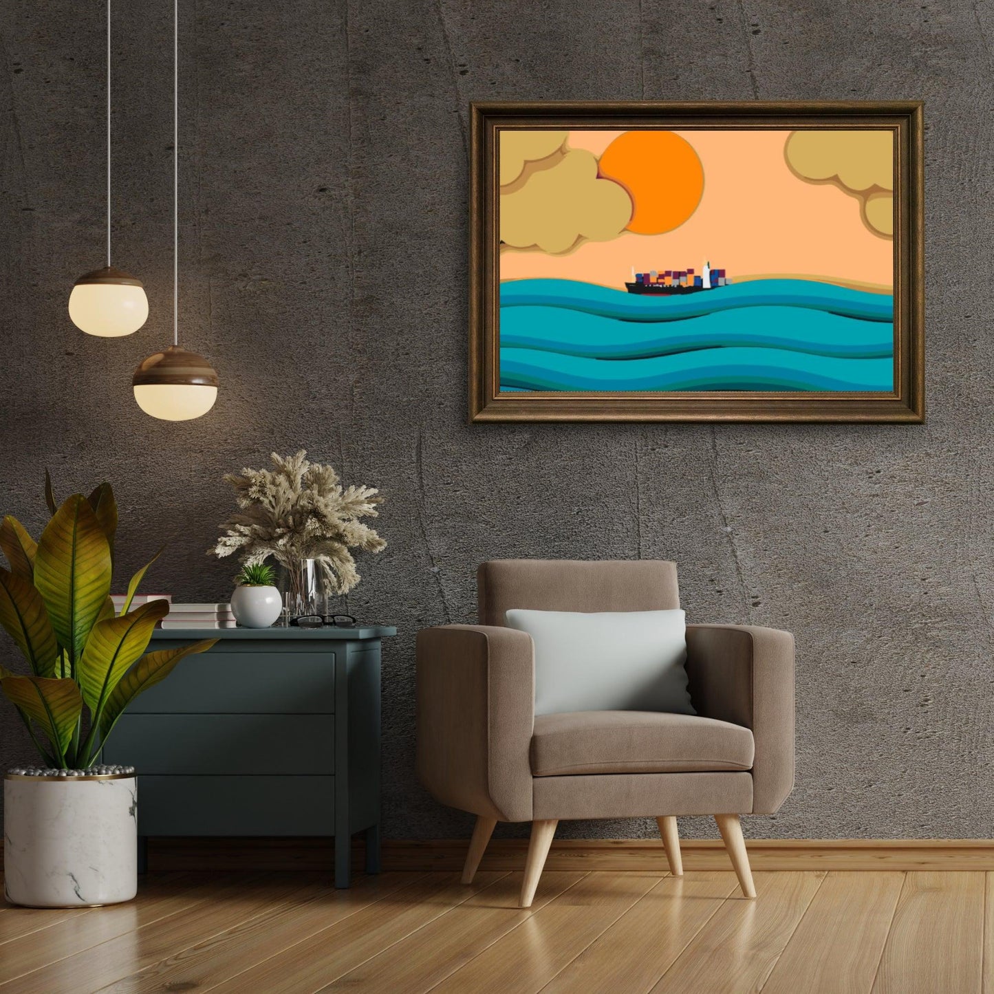 Diamond Painting - Statek na falach - SEOS Shop ®