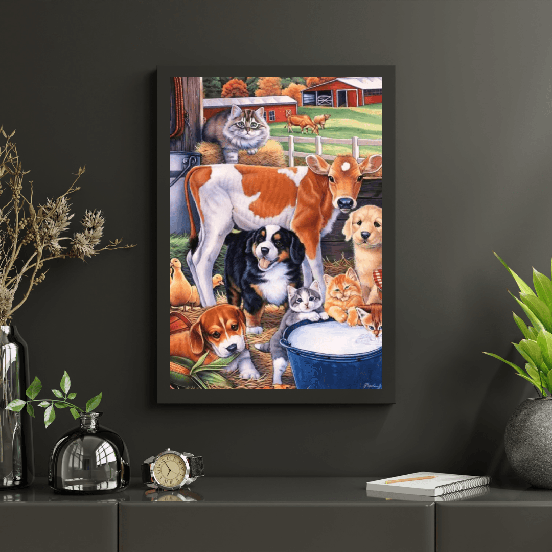Diamond Painting - Przyjaciele z szopy