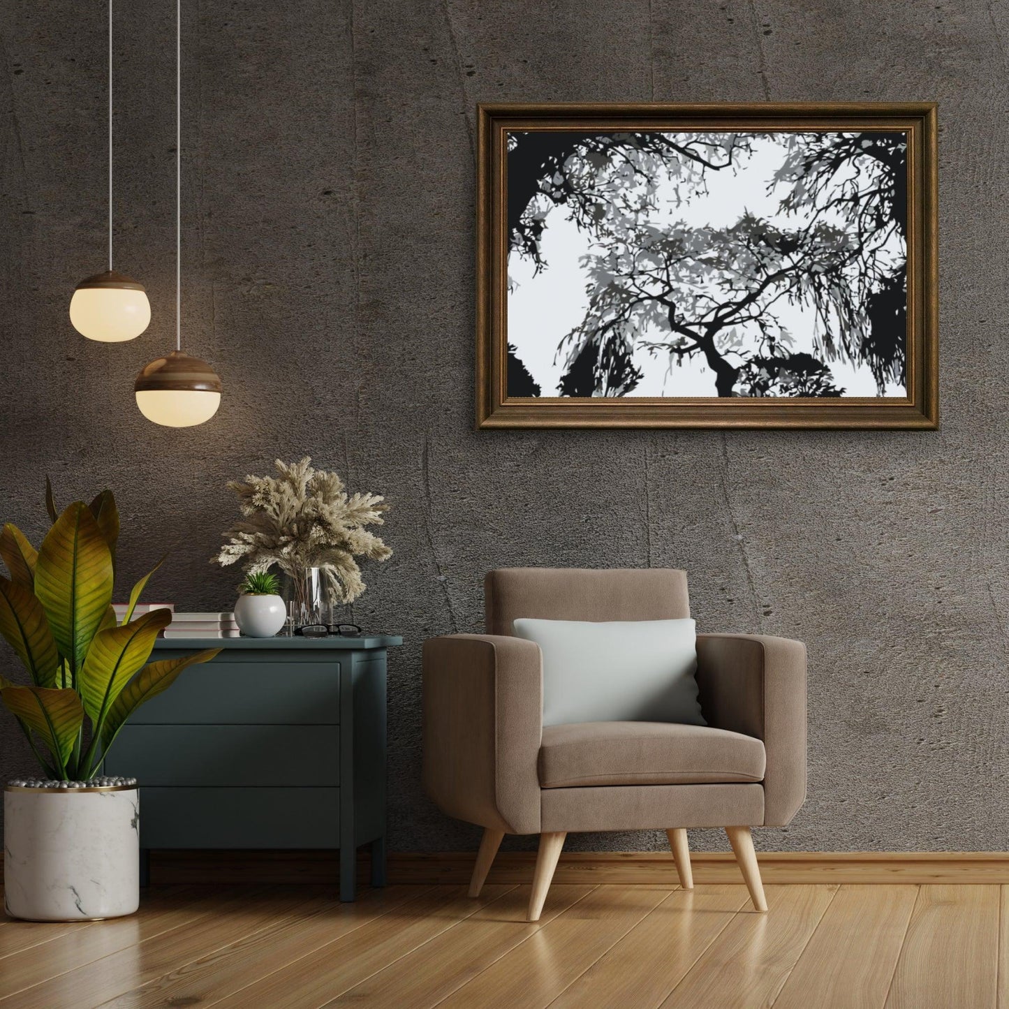 Diamond Painting - Sylwetka drzew - SEOS Shop ®