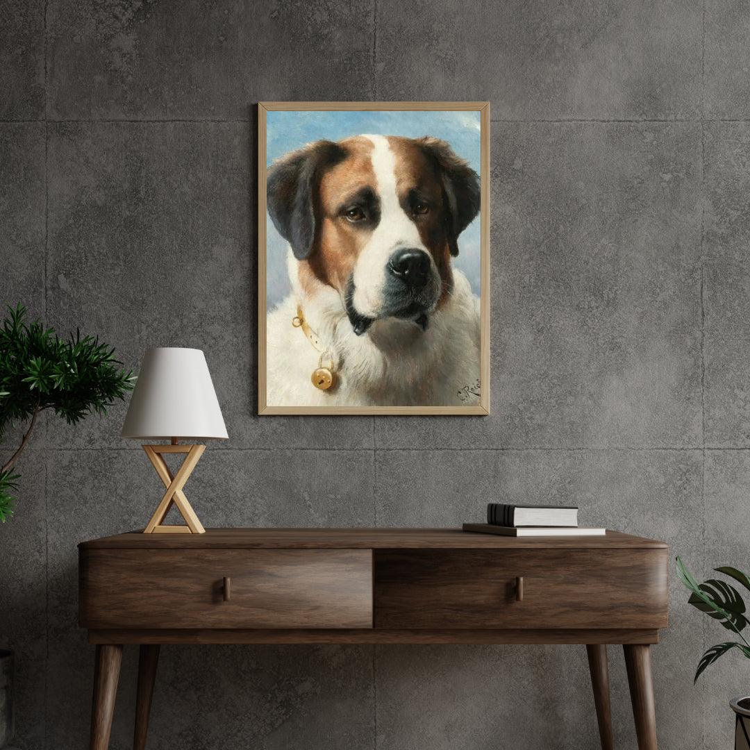 Diamond Painting - Obraz świętego Bernarda: Pies