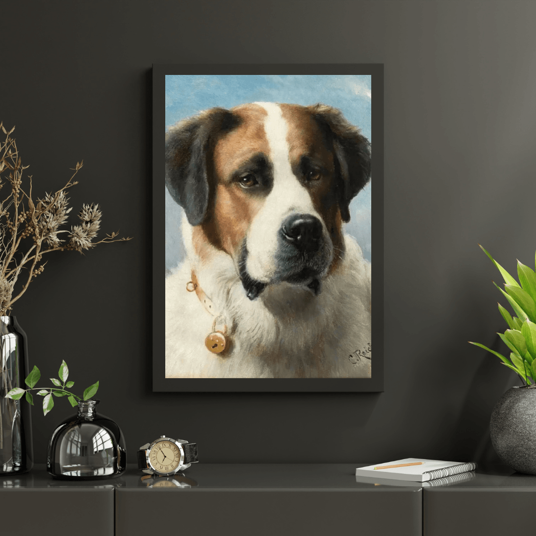 Diamond Painting - Obraz świętego Bernarda: Pies