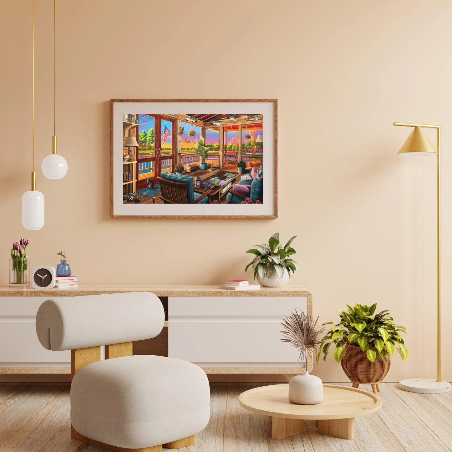 Diamond Painting - Widok na jezioro - SEOS Shop ®