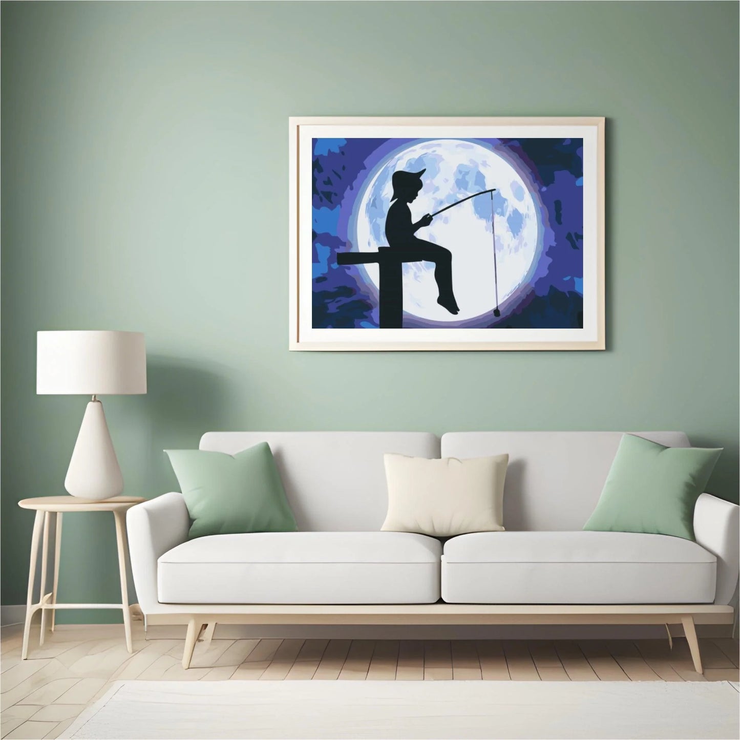 Diamond Painting - Ryby pod pełnią księżyca - SEOS Shop ®