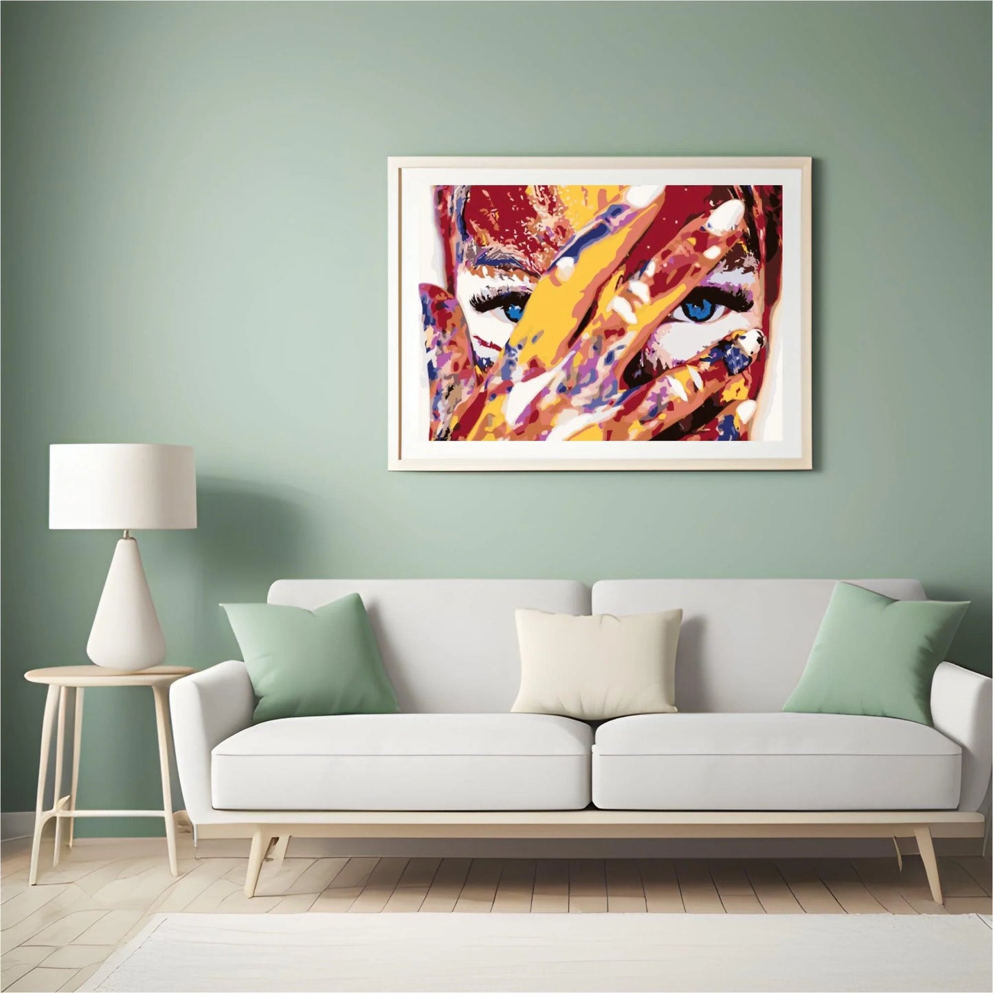 Diamond Painting - Kobieta z niebieskimi oczami - SEOS Shop ®