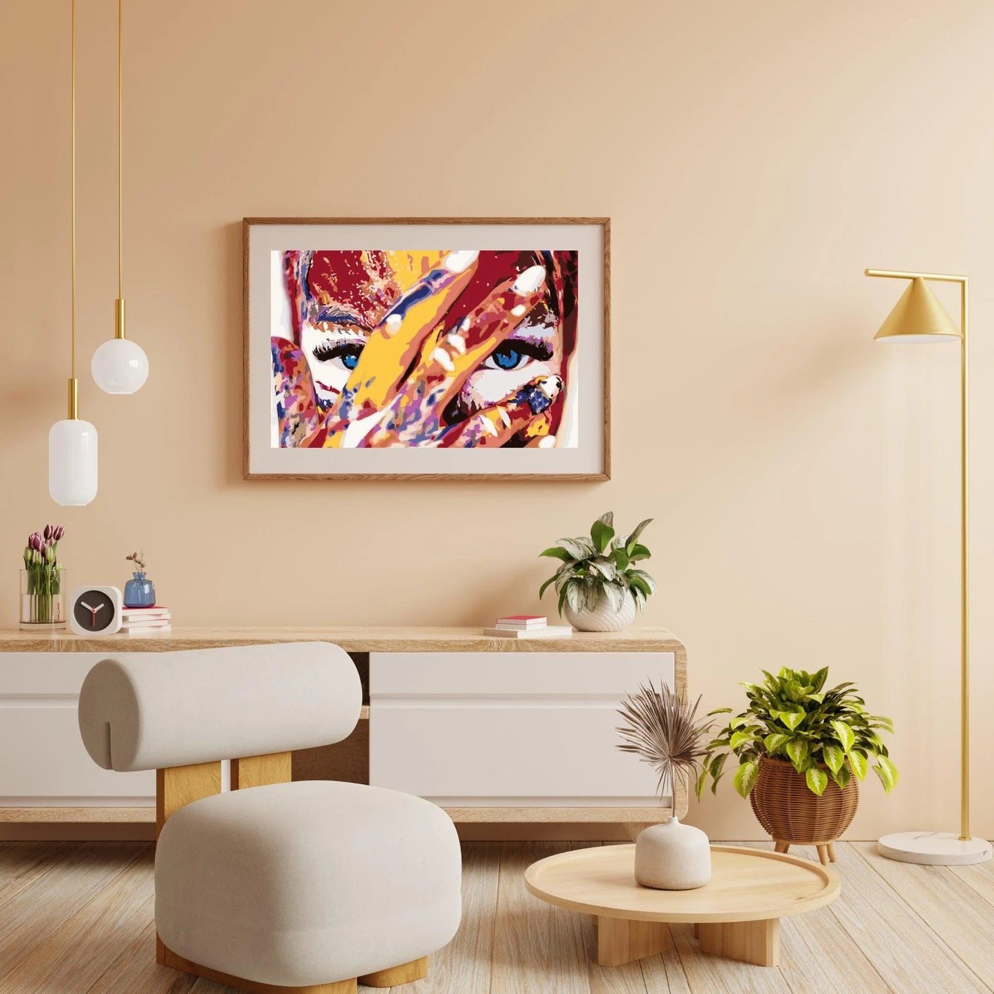 Diamond Painting - Kobieta z niebieskimi oczami - SEOS Shop ®