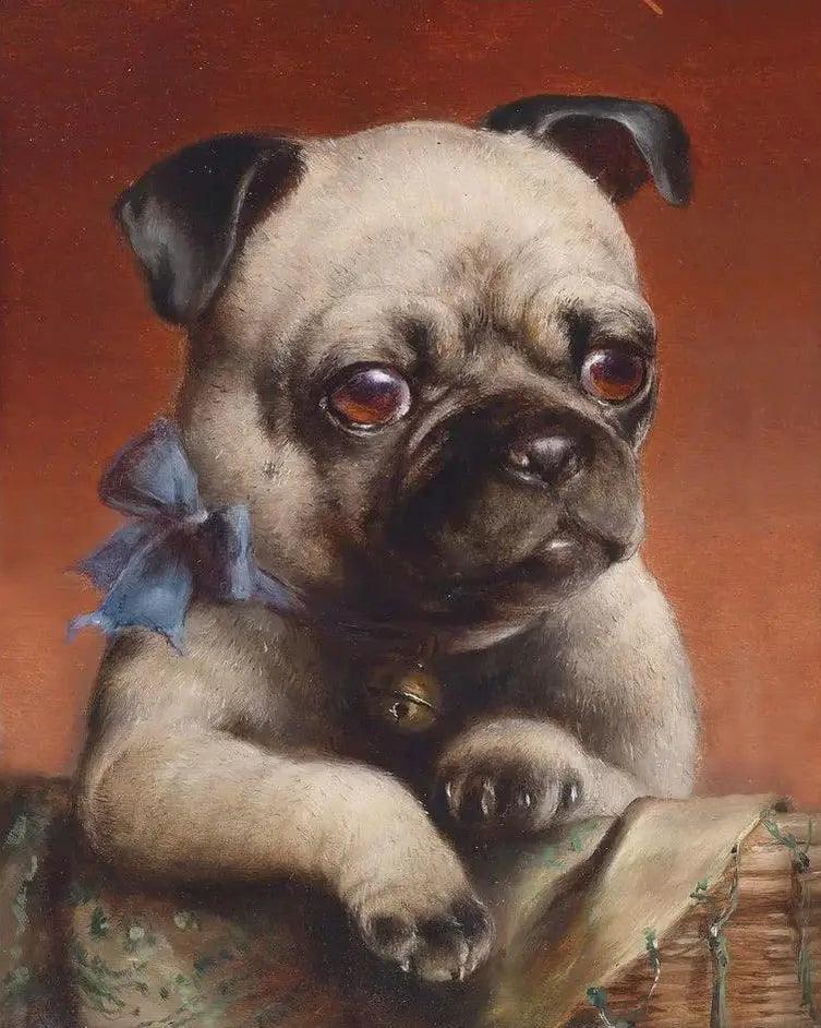 Diamond Painting - Młody Pug