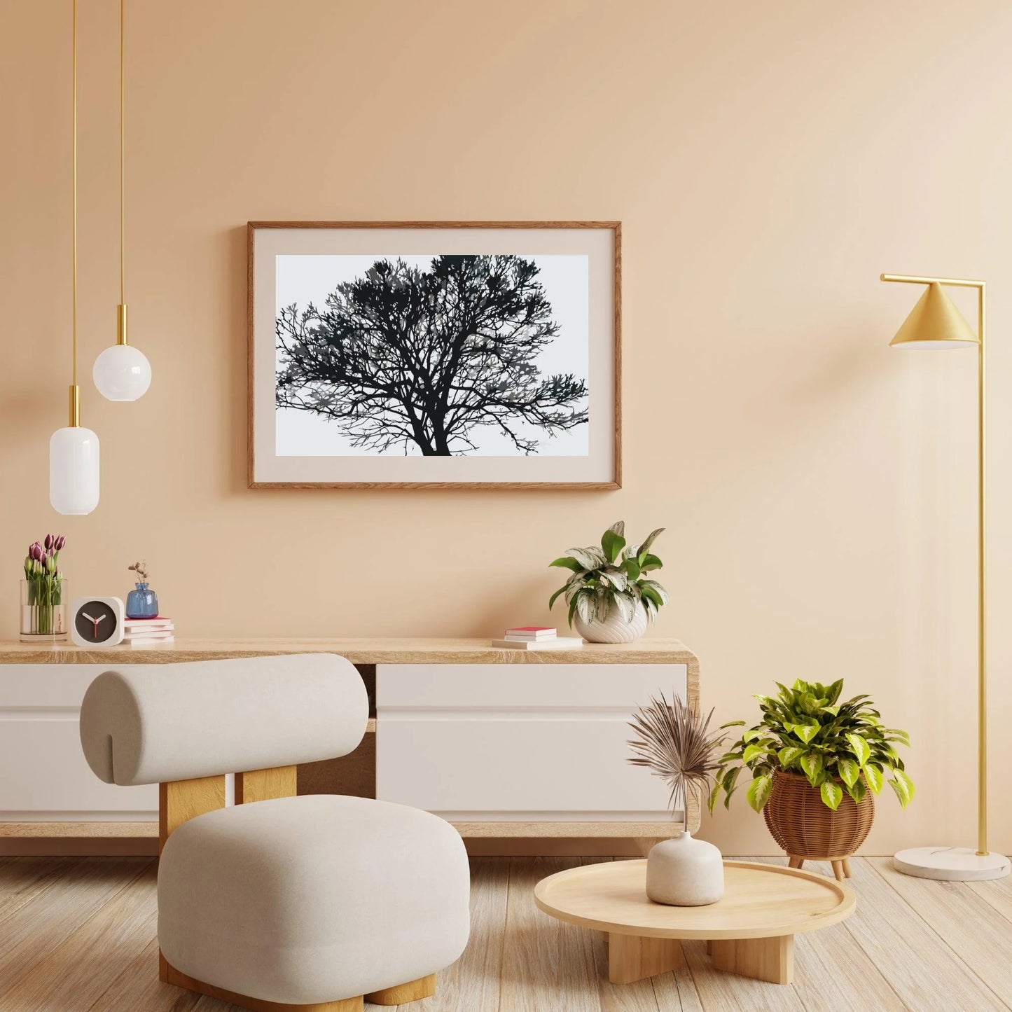Diamond Painting - Czarny-biały drzewo - SEOS Shop ®