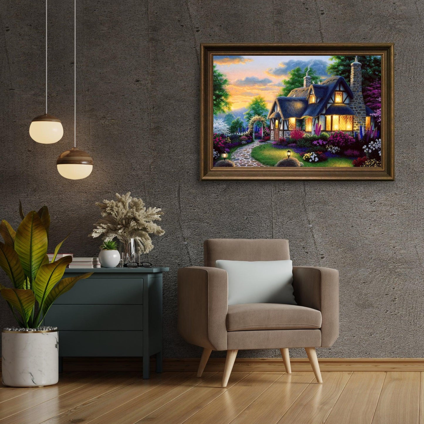 Diamond Painting Berghuis i ogród - SEOS Shop ®