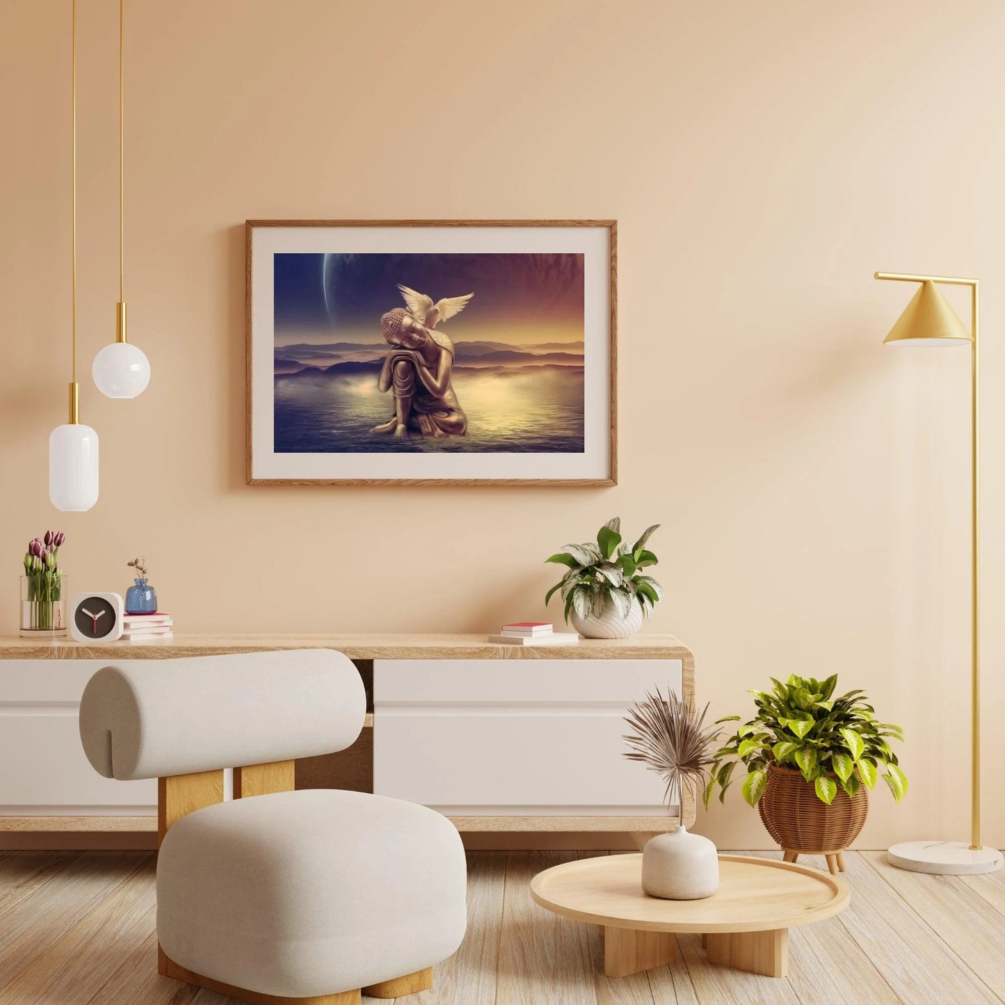 Diamond Painting Buddha z Księżycem - SEOS Shop ®