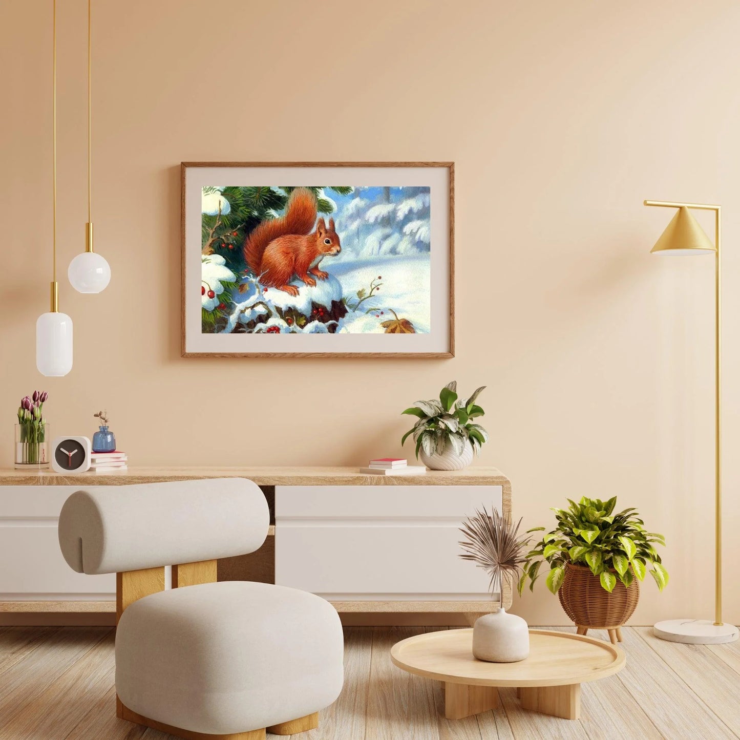 Diamond Painting Wiewiórka z owocami wiśni - SEOS Shop ®