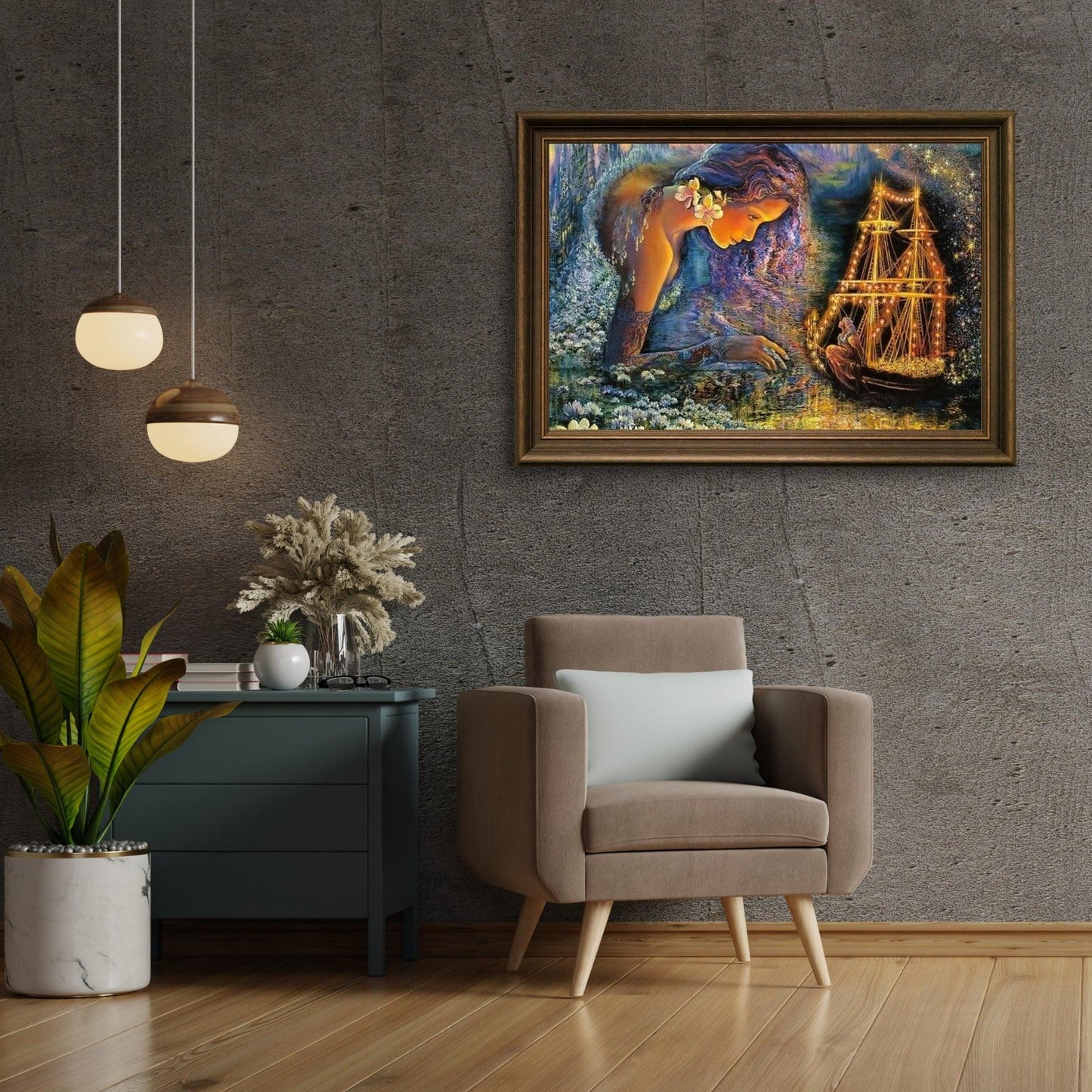 Diamond Painting Wróżki w magicznej łódce - SEOS Shop ®