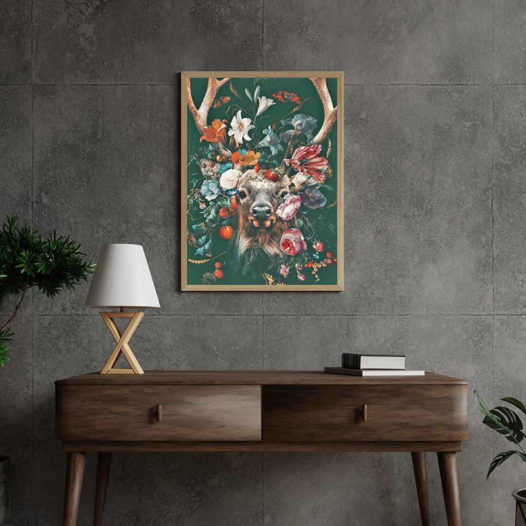 Diamond Painting Jeleń z kwiatami - SEOS Shop ®