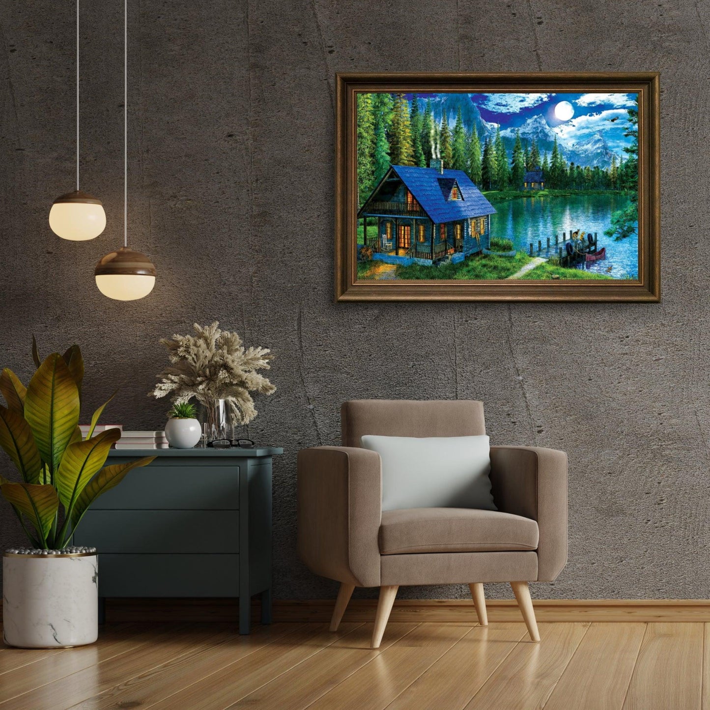 Diamond Painting Dom nad Jeziorem - SEOS Shop ®