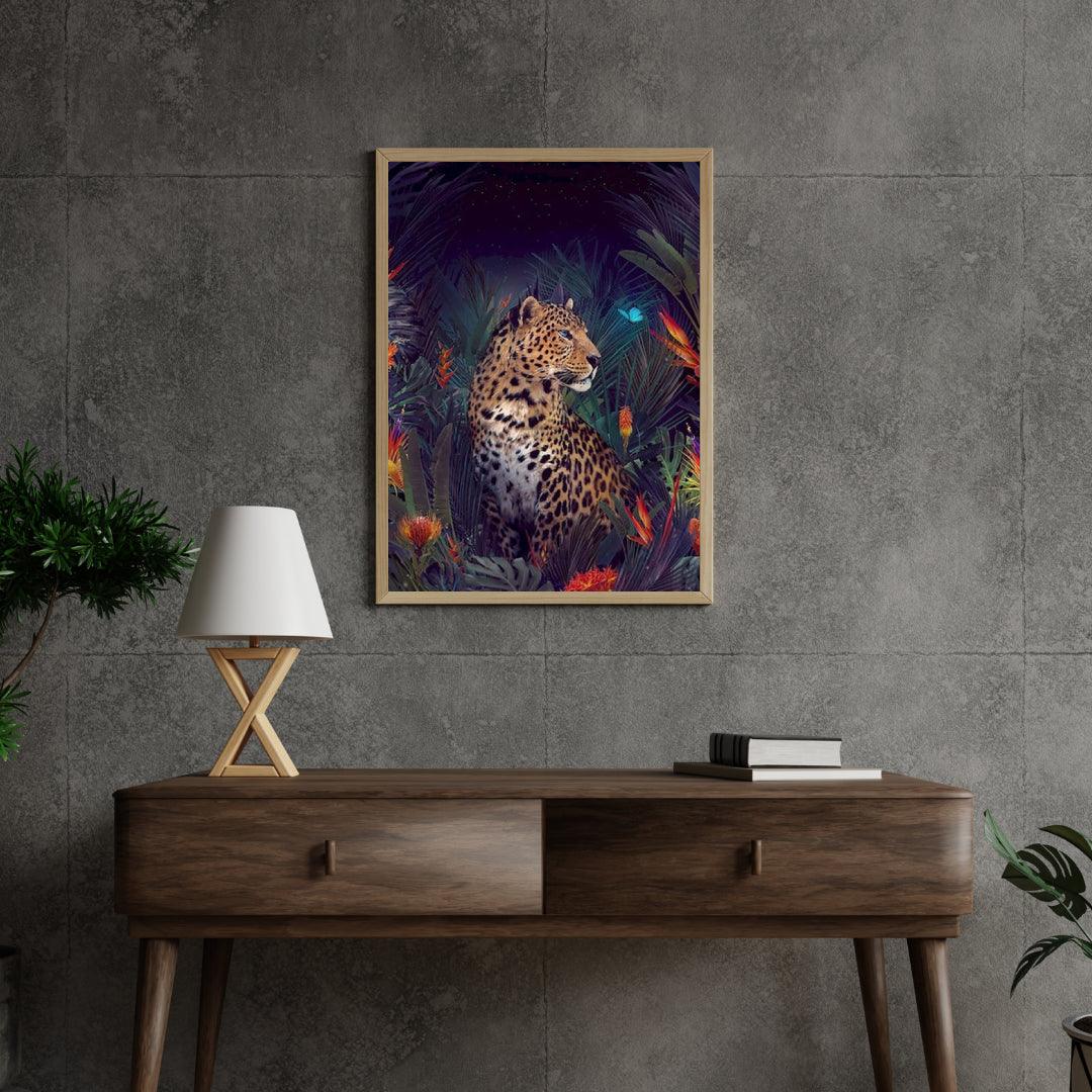Diamond Painting Jachtluipaard z motylem - SEOS Shop ®