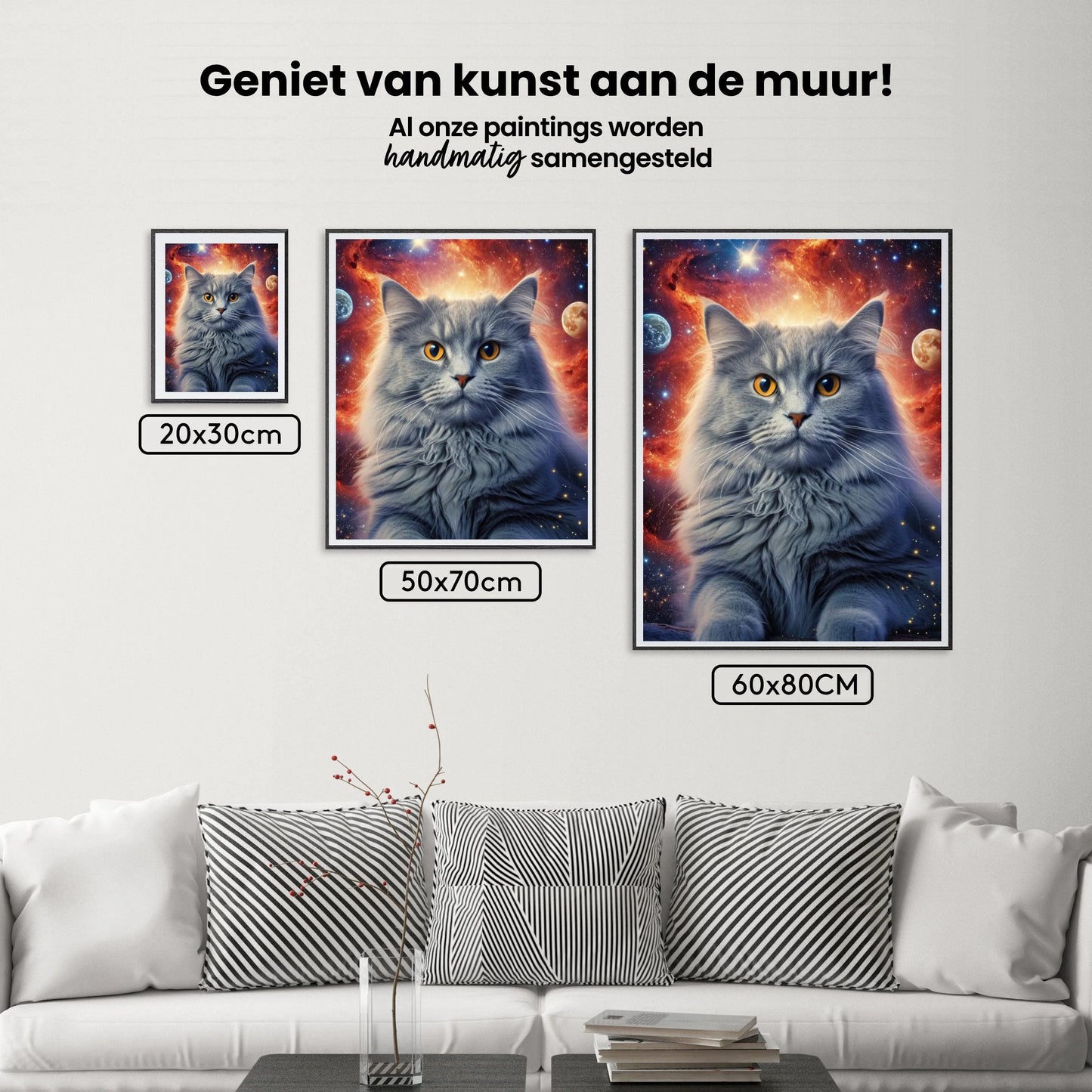 Diamond Painting Kot w kosmosie - SEOS Shop ®