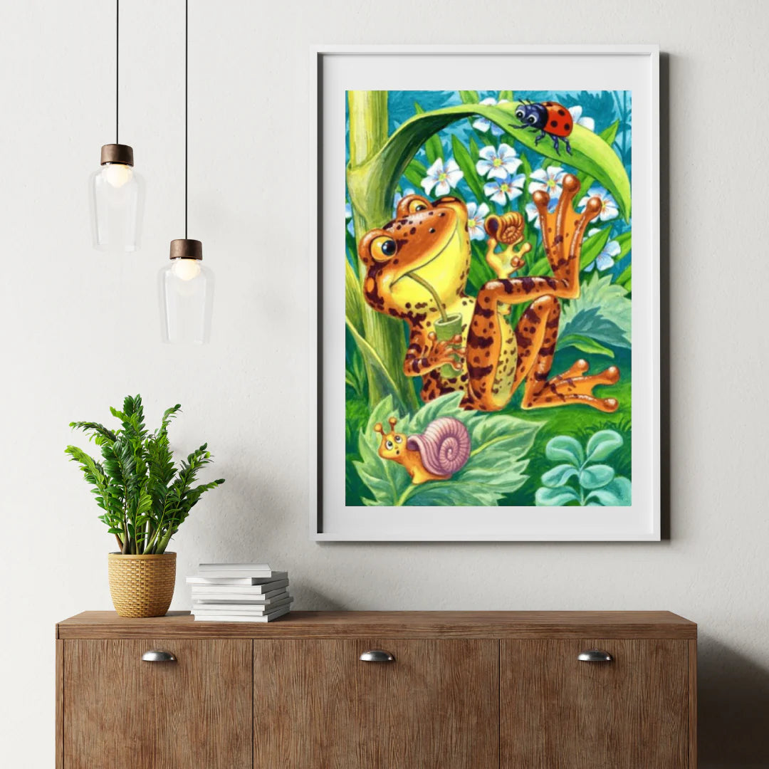 Diamond Painting Żaba z biedronką - SEOS Shop ®