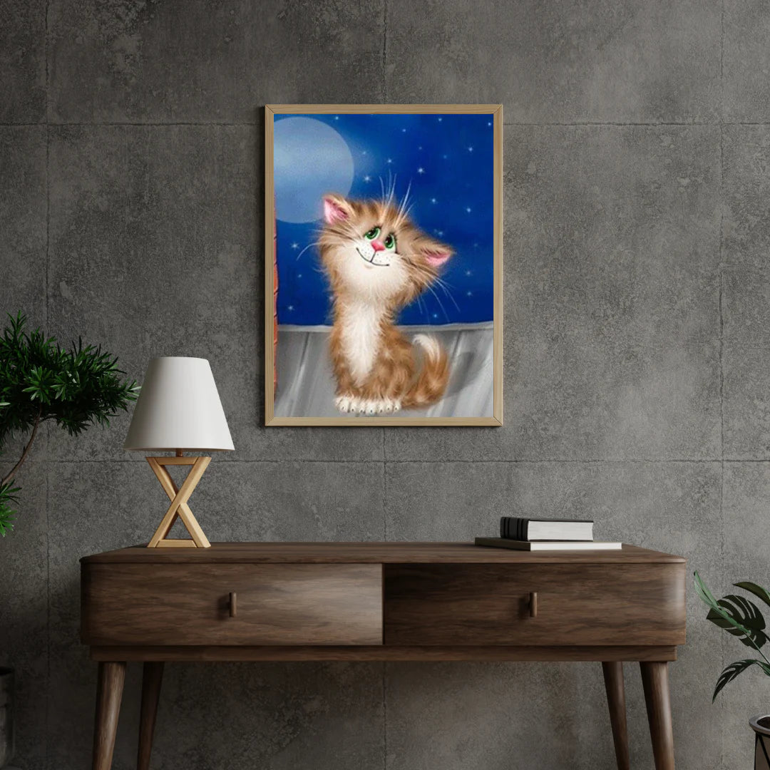 Diamond Painting Kotek przy Kominie - SEOS Shop ®