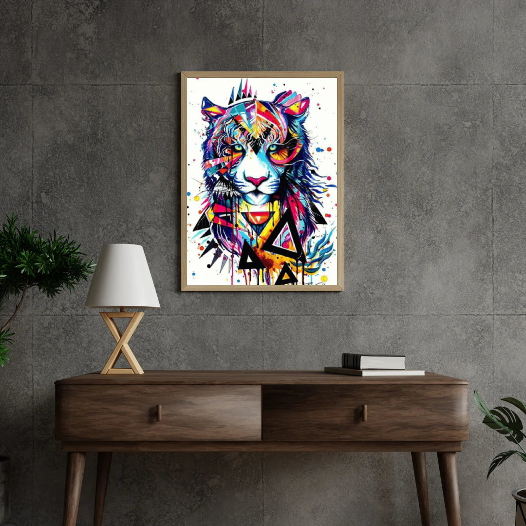 Diamond Painting Kolorowy Tygrys - SEOS Shop ®