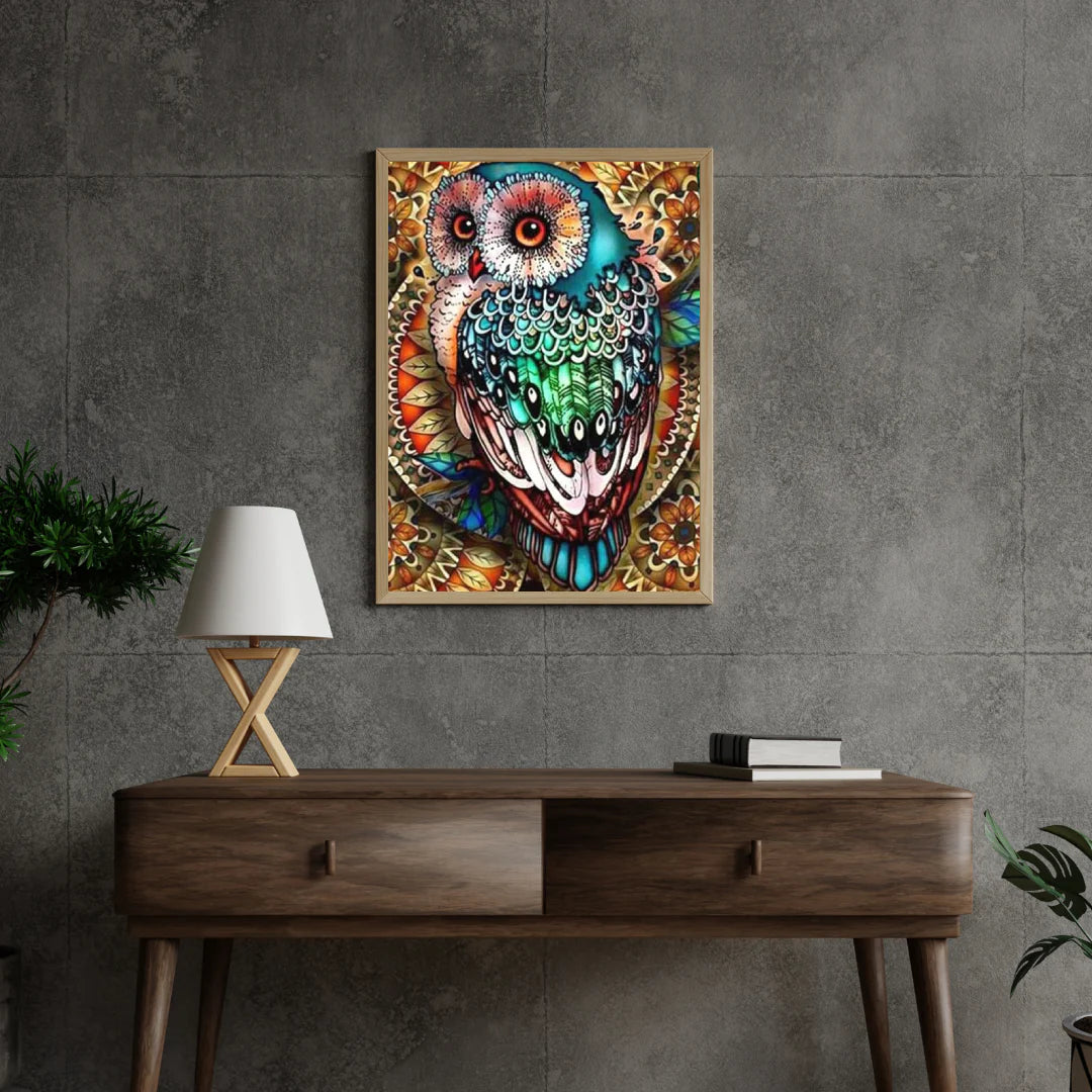 Diamond Painting Kolorowa sówka - SEOS Shop ®