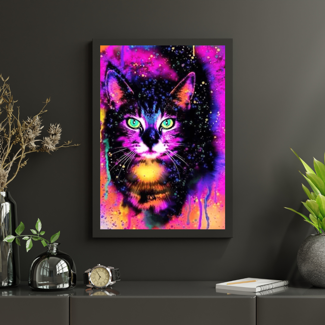 Diamond Painting Kolorowa kotka - SEOS Shop ®