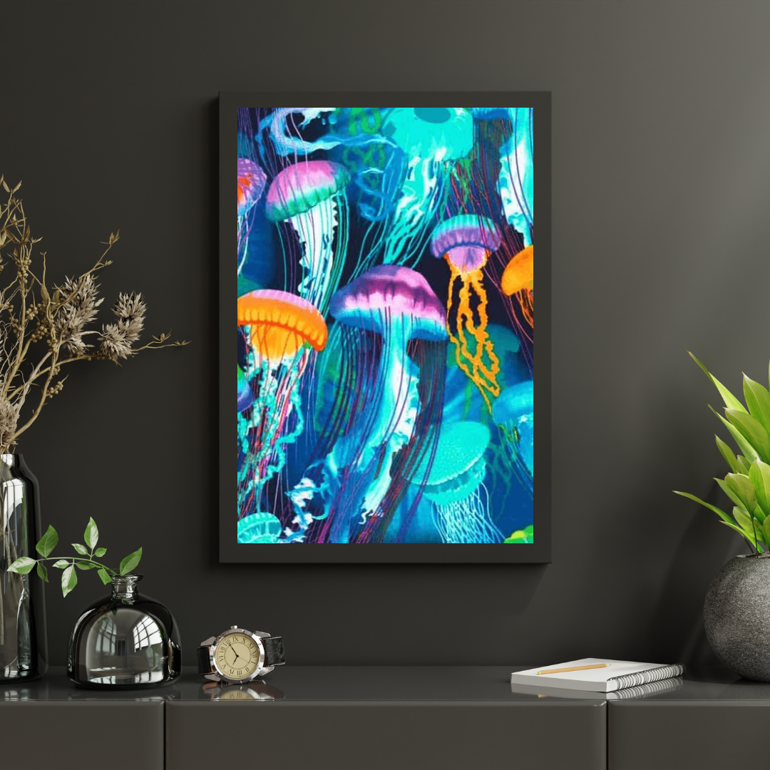 Diamond Painting Kolorowe meduzy - SEOS Shop ®