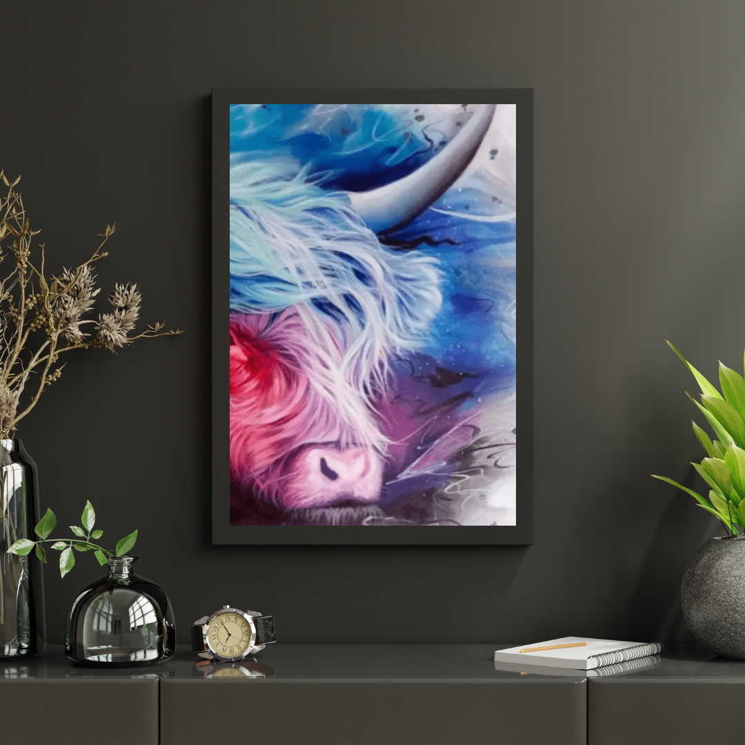 Diamond Painting Kolorowy szkocki wysokogórski - SEOS Shop ®