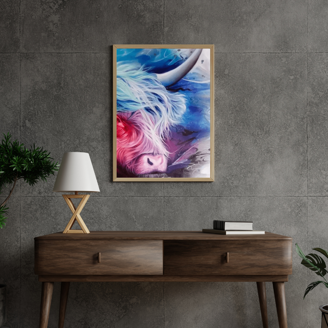 Diamond Painting Kolorowy szkocki wysokogórski - SEOS Shop ®