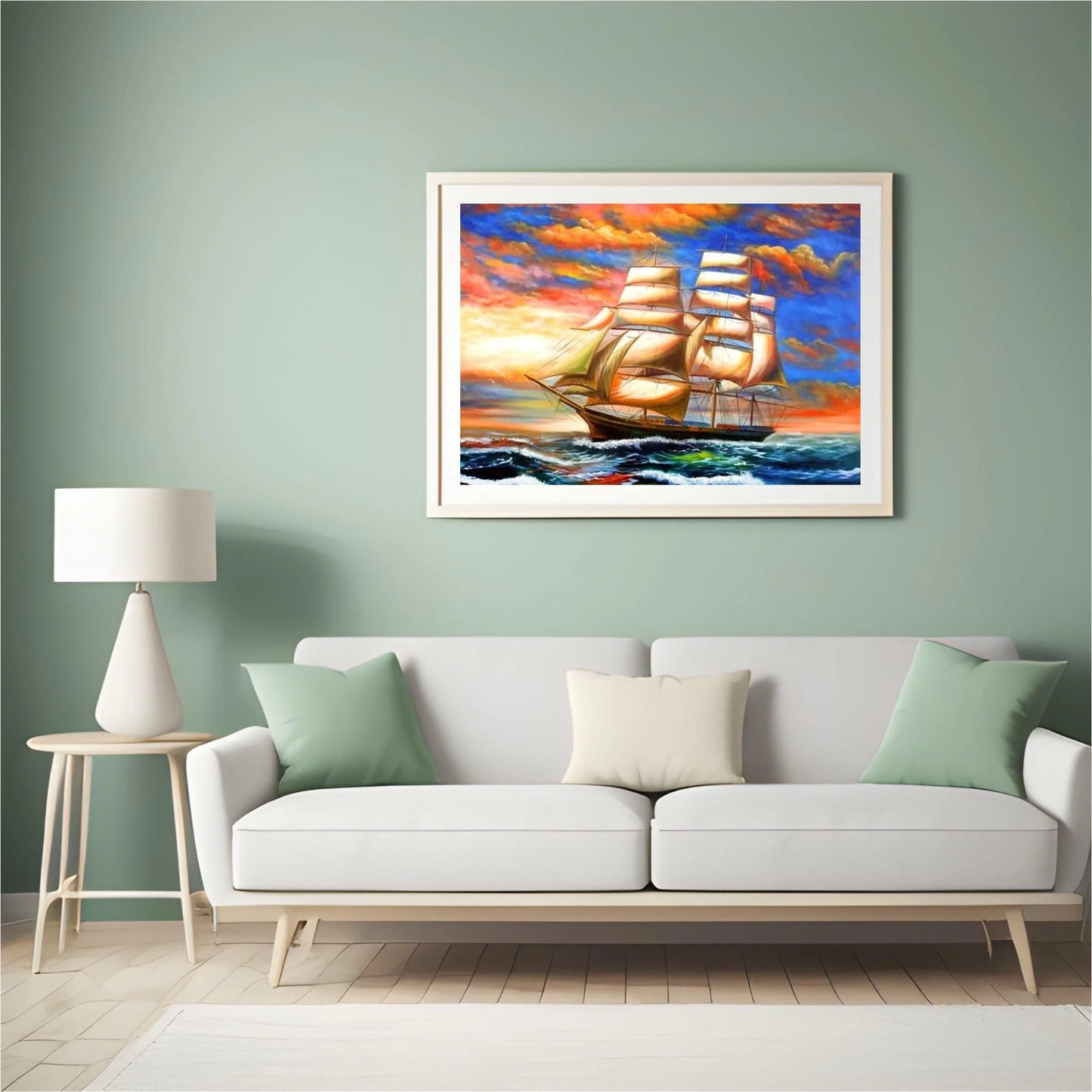 Diamond Painting Kolorowa żaglówka - SEOS Shop ®
