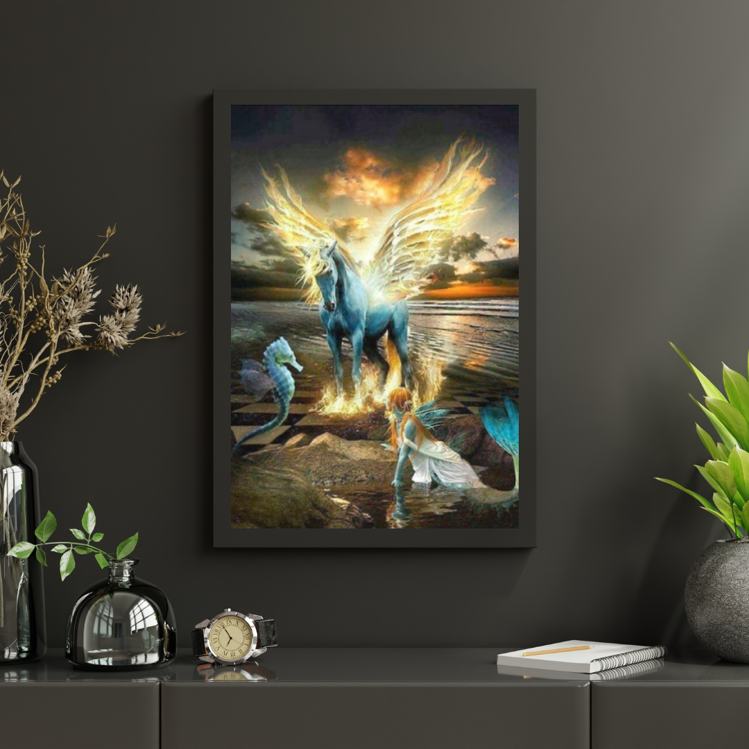 Diamond Painting Koń Syrenka i Seahorse - SEOS Shop ®