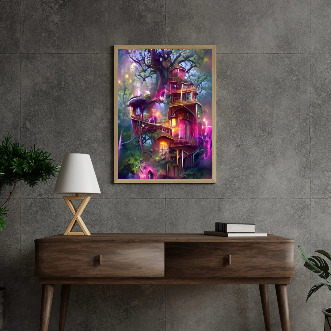 Diamond Painting Róża Drzewo Dom - SEOS Shop ®