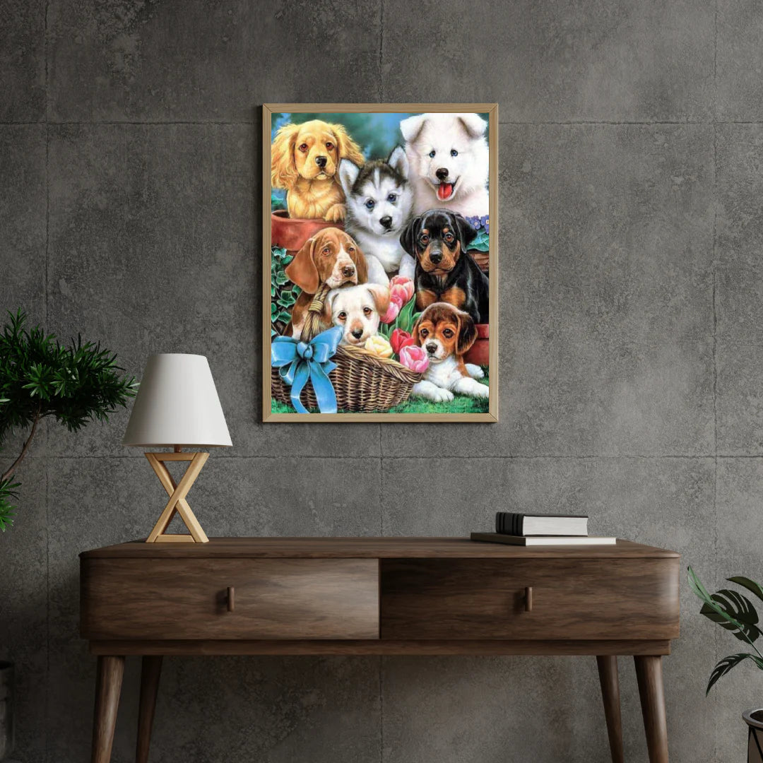 Diamond Painting Urocze Szczeniaki - SEOS Shop ®