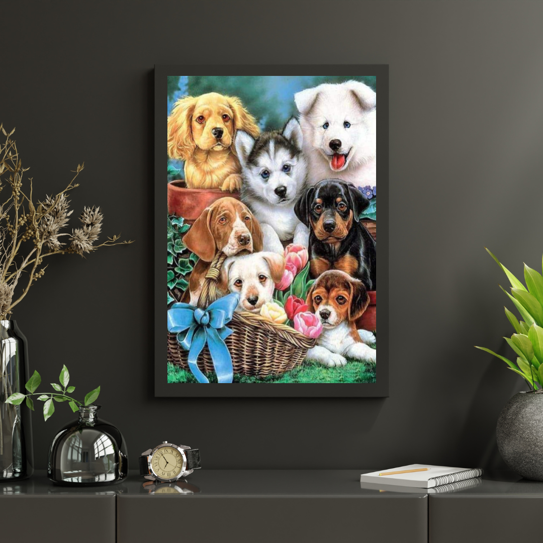 Diamond Painting Urocze Szczeniaki - SEOS Shop ®